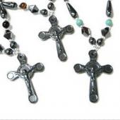 Hematite Celtic Cross Pendant  27x38mm